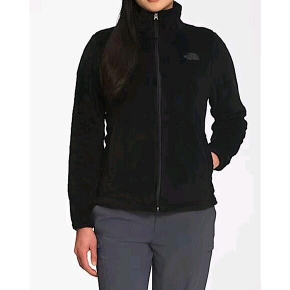 The Notrh Face Women's Osito Full Zip Fleece Jacket Black Size XL - Picture 1 of 7